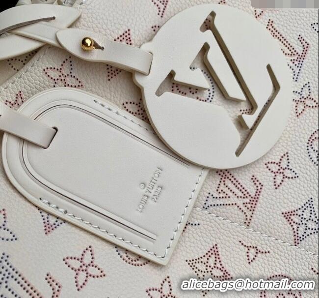Best Price Louis Vuitton Carmel Hobo Bag in Mahina Perforated Calfskin M25894 Dream Cream 2025