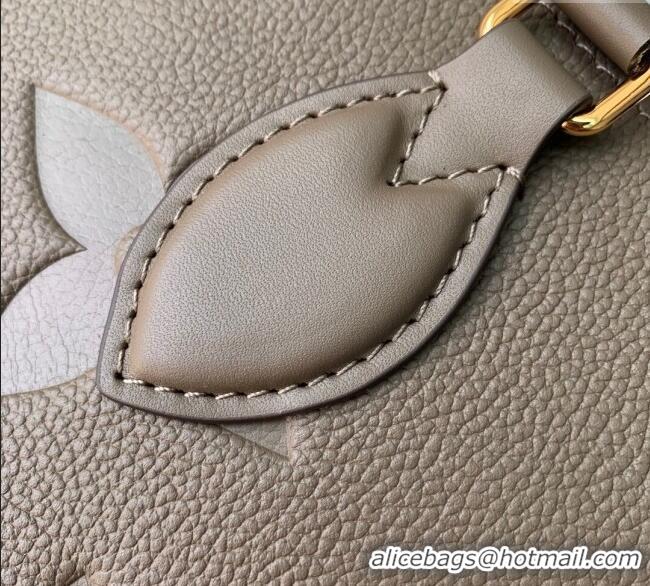 Best Product Louis Vuitton Onthego MM Tote Bag in Maxi Monogram Leather M25523 Smoke Grey 2025