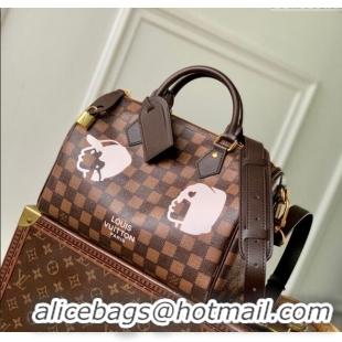 Discount Louis Vuitton Speedy 25 Bandouliere bag in Damier Phriendship Canvas N40772 Brown 2025