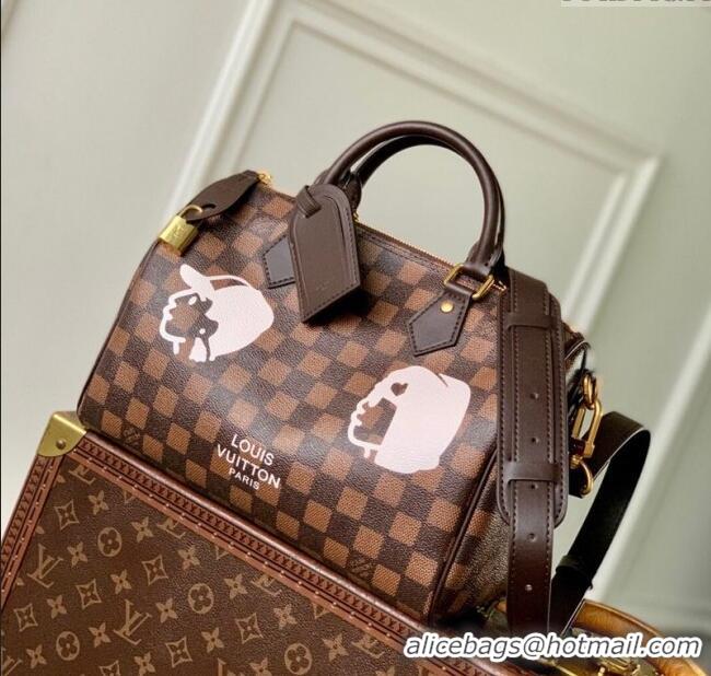 Discount Louis Vuitton Speedy 25 Bandouliere bag in Damier Phriendship Canvas N40772 Brown 2025