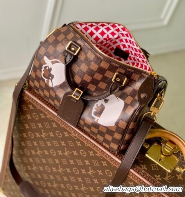 Discount Louis Vuitton Speedy 25 Bandouliere bag in Damier Phriendship Canvas N40772 Brown 2025