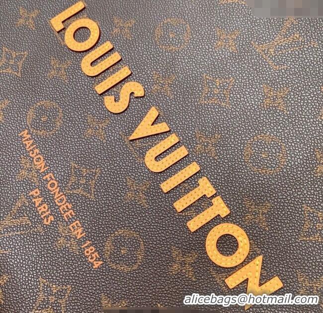 Famous Brand Louis Vuitton Mens Shopper Tote MM bag in Monogram Leather M13928 Brown 2025