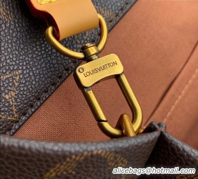 Famous Brand Louis Vuitton Mens Shopper Tote MM bag in Monogram Leather M13928 Brown 2025