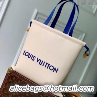 Good Quality Louis Vuitton Dust Bag Tote in Ecru White Nubuck Leather M15235 2025