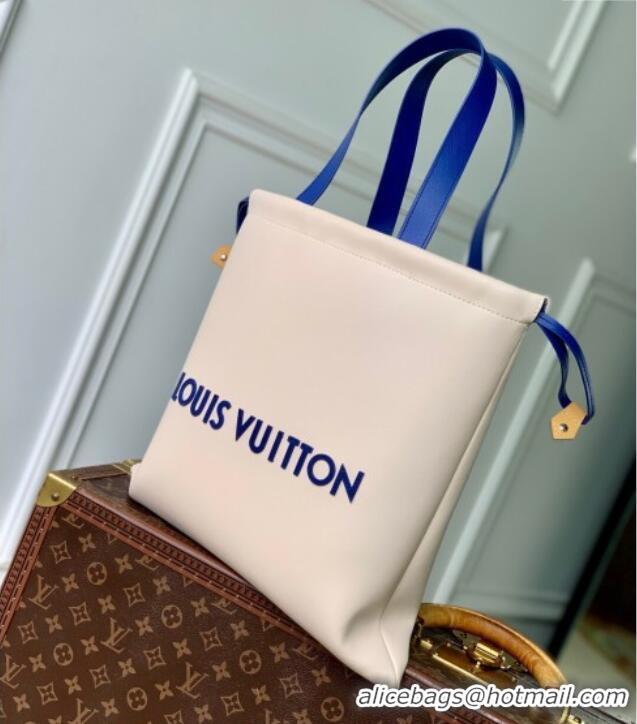 Good Quality Louis Vuitton Dust Bag Tote in Ecru White Nubuck Leather M15235 2025