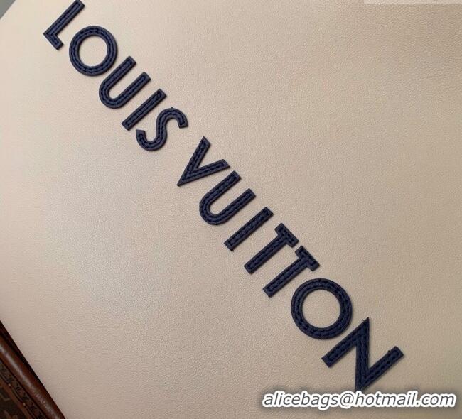 Good Quality Louis Vuitton Dust Bag Tote in Ecru White Nubuck Leather M15235 2025