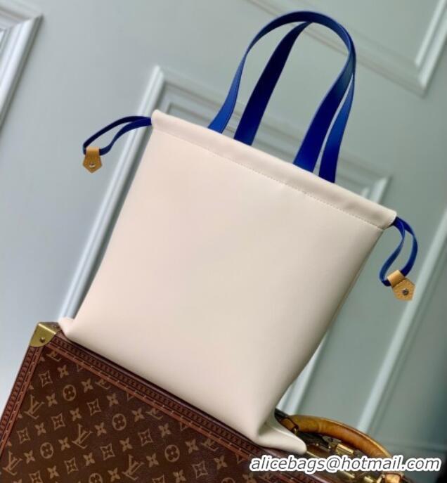Good Quality Louis Vuitton Dust Bag Tote in Ecru White Nubuck Leather M15235 2025