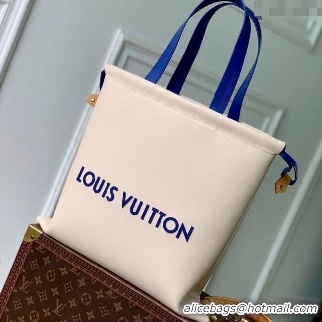 Good Quality Louis Vuitton Dust Bag Tote in Ecru White Nubuck Leather M15235 2025