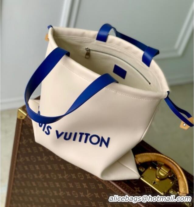 Good Quality Louis Vuitton Dust Bag Tote in Ecru White Nubuck Leather M15235 2025