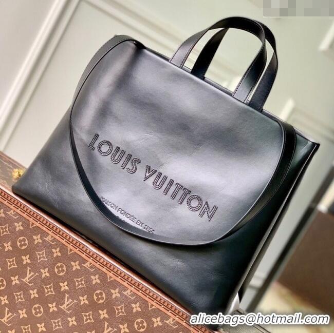 Big Discount Louis Vuitton Shopper Tote MM bag in Ultra Leather M13979 Black 2025