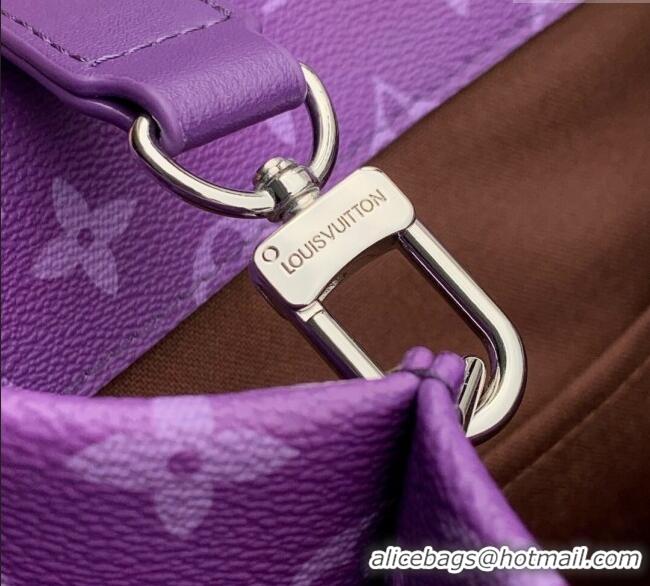 Buy Fashionable Louis Vuitton Shopper Tote MM bag in Canvas M13923 Brown/Purple 2025