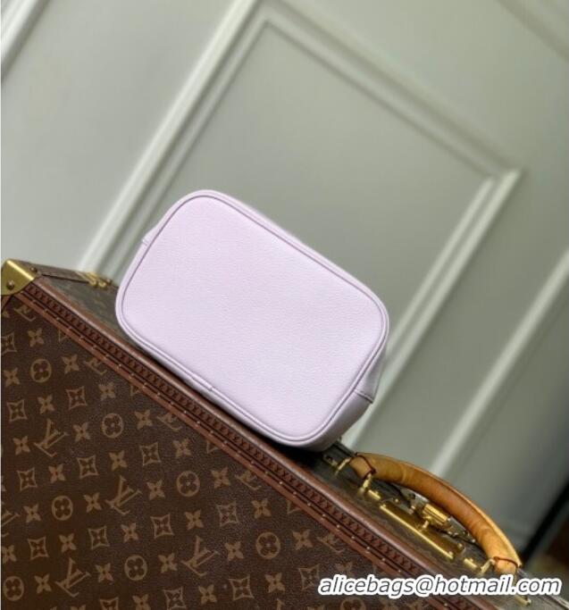 New Design Louis Vuitton Neonoe BB Bucket bag in Maxi Monogram Leather M25675 Misty Lilac Purple 2025