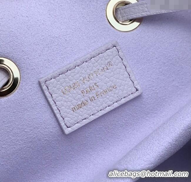 New Design Louis Vuitton Neonoe BB Bucket bag in Maxi Monogram Leather M25675 Misty Lilac Purple 2025
