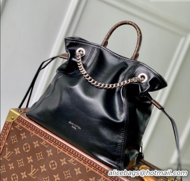 Reasonable Price Louis Vuitton Off Duty Backpack Vibe Bag in Black Lamb leather M25522 2025