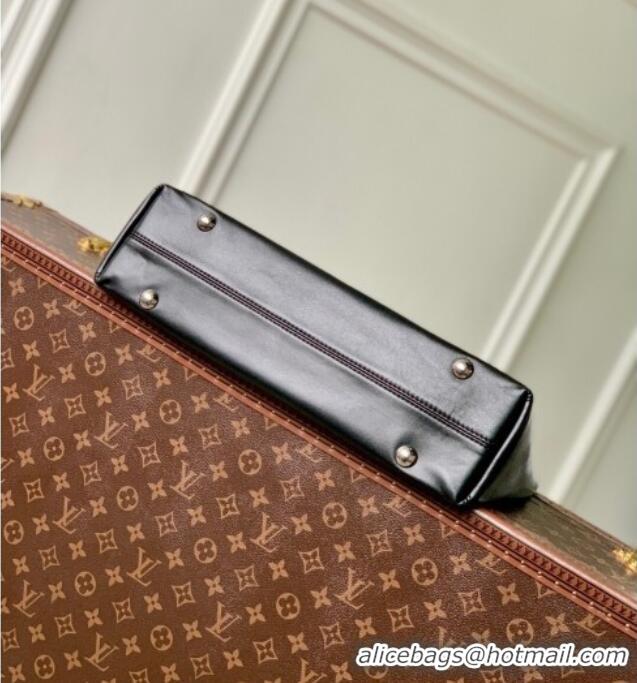 Top Quality Louis Vuitton Off Duty Vibe Medium Bucket Bag in Black Lamb leather M25545 2025