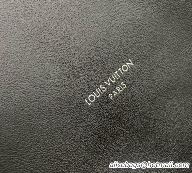 Top Quality Louis Vuitton Off Duty Vibe Medium Bucket Bag in Black Lamb leather M25545 2025