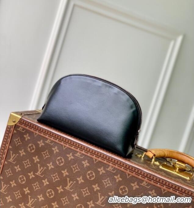 Best Quality Louis Vuitton Cosmetic Pouch MM in Black Lambskin leather M15206 2025