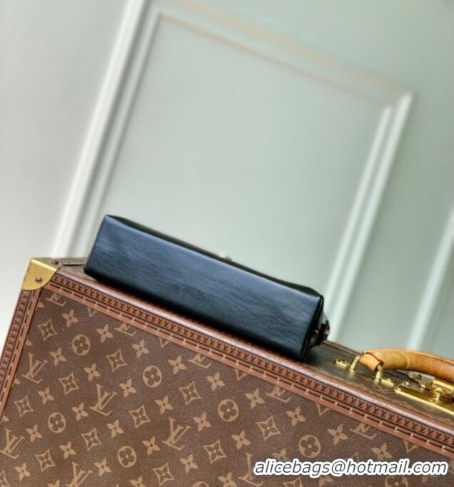 Best Quality Louis Vuitton Cosmetic Pouch MM in Black Lambskin leather M15206 2025