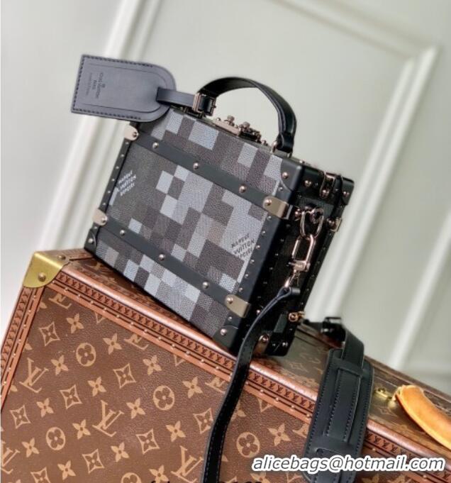 Buy Discount Louis Vuitton Mens Handle Trunk Bag in Damoflage Black Canvas N00059 2025
