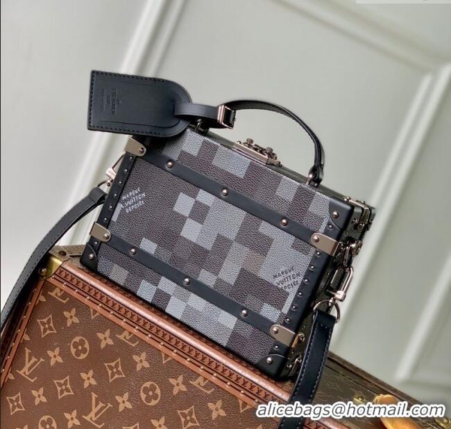 Buy Discount Louis Vuitton Mens Handle Trunk Bag in Damoflage Black Canvas N00059 2025