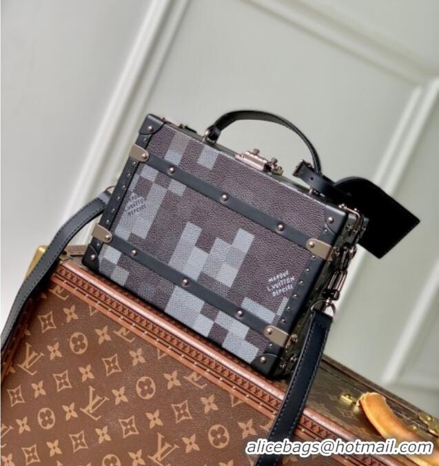 Buy Discount Louis Vuitton Mens Handle Trunk Bag in Damoflage Black Canvas N00059 2025