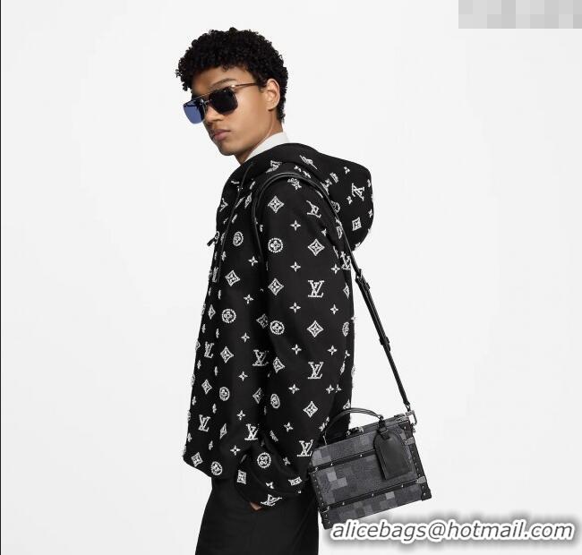 Buy Discount Louis Vuitton Mens Handle Trunk Bag in Damoflage Black Canvas N00059 2025
