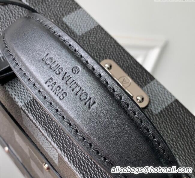 Buy Discount Louis Vuitton Mens Handle Trunk Bag in Damoflage Black Canvas N00059 2025