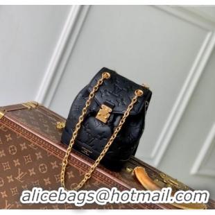 Spot Bulk Louis Vuitton Nano Noe Backpack Bag in Embossed Grained Leather M14549 Black 2025