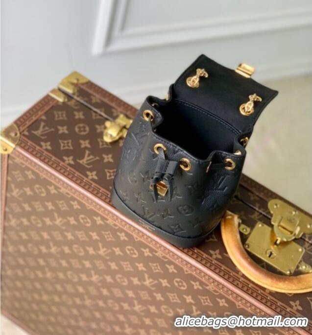 Spot Bulk Louis Vuitton Nano Noe Backpack Bag in Embossed Grained Leather M14549 Black 2025
