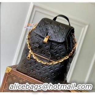 New Fashion Louis Vuitton Coussin Backpack MM Bag in Calf leather M25508 Black 2025