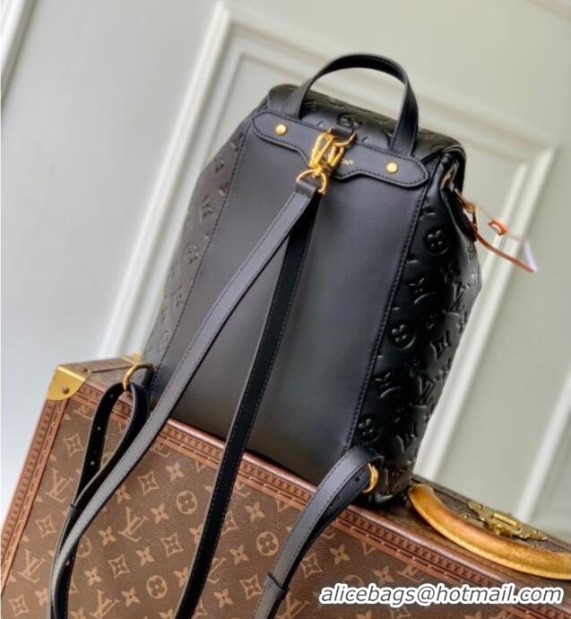 New Fashion Louis Vuitton Coussin Backpack MM Bag in Calf leather M25508 Black 2025