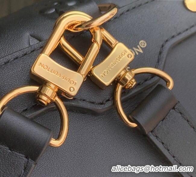 New Fashion Louis Vuitton Coussin Backpack MM Bag in Calf leather M25508 Black 2025