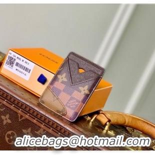 New Product Louis Vuitton Mens Magnetic Card Holder in Brown Monogram Landscape Canvas M26016 2025
