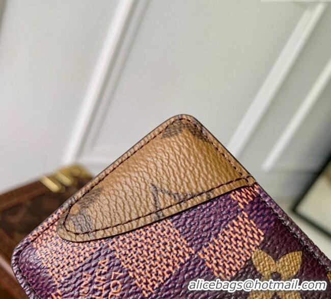New Product Louis Vuitton Mens Magnetic Card Holder in Brown Monogram Landscape Canvas M26016 2025