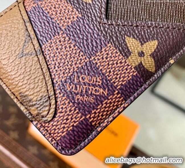 New Product Louis Vuitton Mens Magnetic Card Holder in Brown Monogram Landscape Canvas M26016 2025