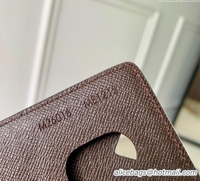 New Product Louis Vuitton Mens Magnetic Card Holder in Brown Monogram Landscape Canvas M26016 2025