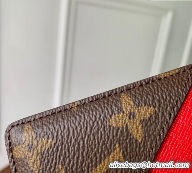 Buy Classic Louis Vuitton LV x TM Cerise Cherry Magnetic Card Holder in Monogram Canvas M14562 2025