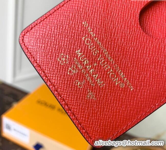 Buy Classic Louis Vuitton LV x TM Cerise Cherry Magnetic Card Holder in Monogram Canvas M14562 2025