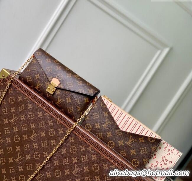Luxury Classic Louis Vuitton Kirigami Organizer Pouch On Chain in Monogram Canvas M15150 Beige 2025