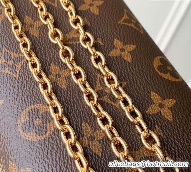 Luxury Classic Louis Vuitton Kirigami Organizer Pouch On Chain in Monogram Canvas M15150 Beige 2025