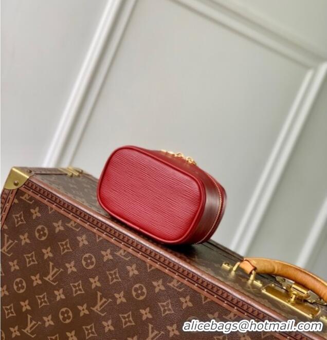 Original Cheap Louis Vuitton Nice Nano Pouch in Epi Leather Monogram M25857 Red 2025