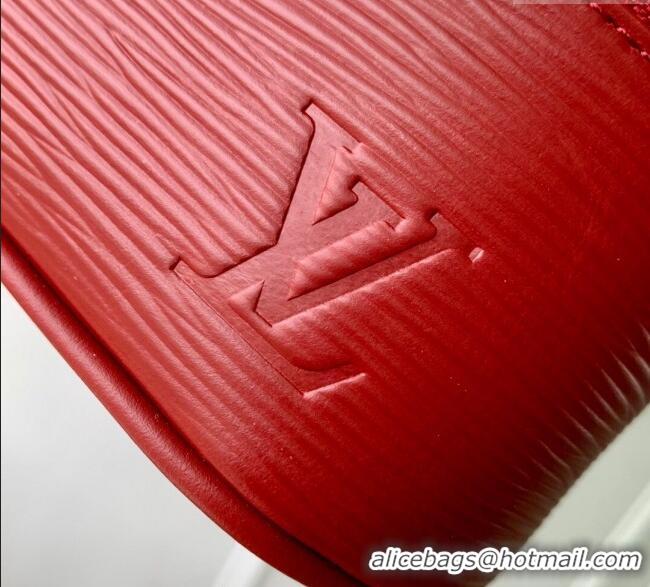 Original Cheap Louis Vuitton Nice Nano Pouch in Epi Leather Monogram M25857 Red 2025