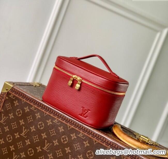 Original Cheap Louis Vuitton Nice Nano Mini Bag in Epi Leather Monogram M15191 Red 2025