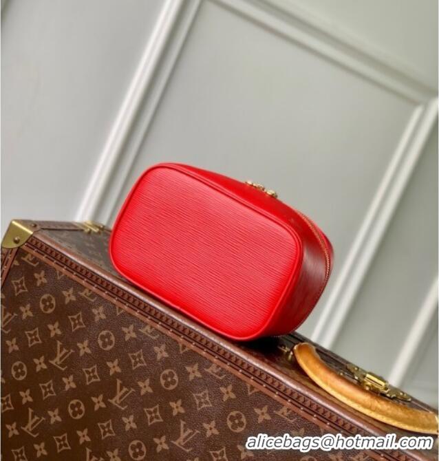 Top Quality Louis Vuitton Nice Nano Mini Bag in Epi Leather Rouge M15191 Louis Red 2025