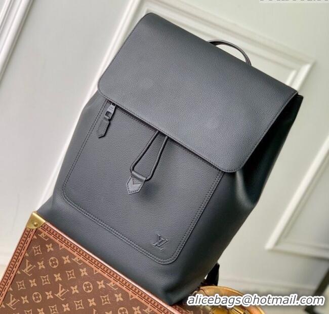 Best Price Louis Vuitton Mens Fastline Backpack bag in Waxy calfskin M15262 Black 2025