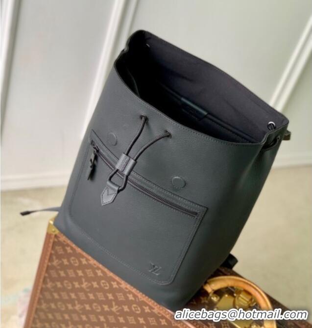 Best Price Louis Vuitton Mens Fastline Backpack bag in Waxy calfskin M15262 Black 2025