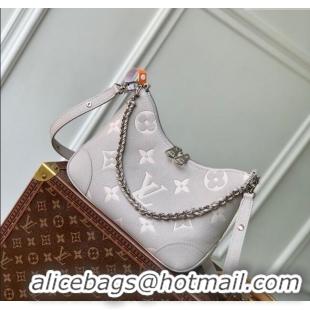 Market Sells Louis Vuitton Boulogne Shoulder bag in Bicolor Grained Leather M14211 Grey 2025