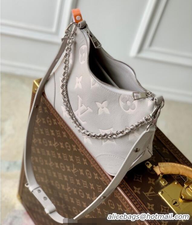 Market Sells Louis Vuitton Boulogne Shoulder bag in Bicolor Grained Leather M14211 Grey 2025