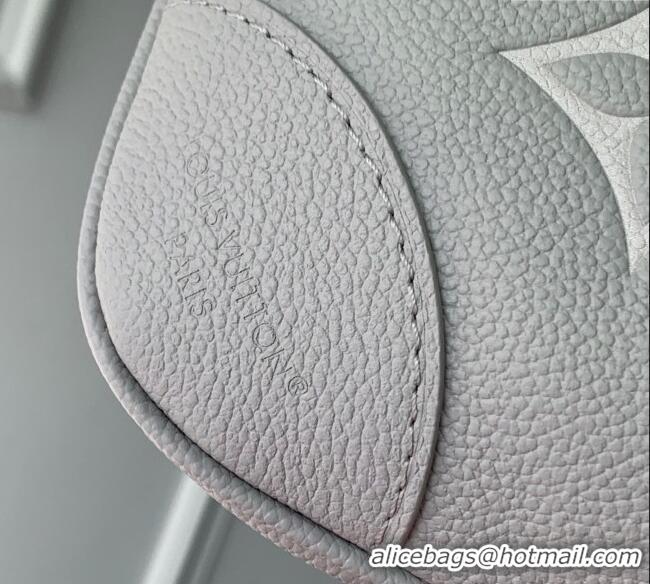 Market Sells Louis Vuitton Boulogne Shoulder bag in Bicolor Grained Leather M14211 Grey 2025