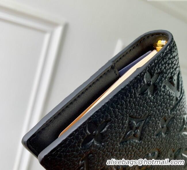 Original Cheap Louis Vuitton Small Ring Agenda Cover in Monogram Leather R20005 Black 2025